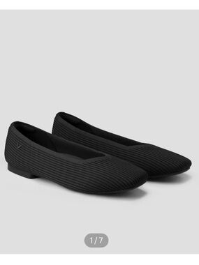 VIVAIA SHOES Size 8 Black Margot 2 Square Toe Flats Size 40